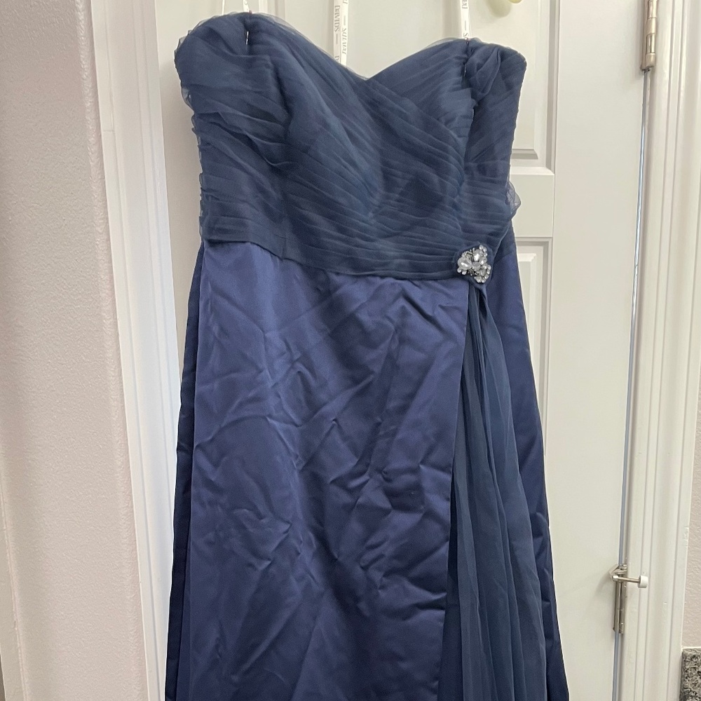 Womens David Bridal Navy Special Occasion Dress